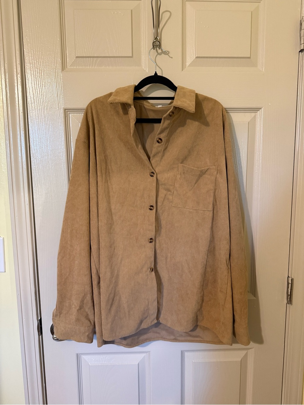 Men's Lightweight Corduroy Shirt Jacket - Tan